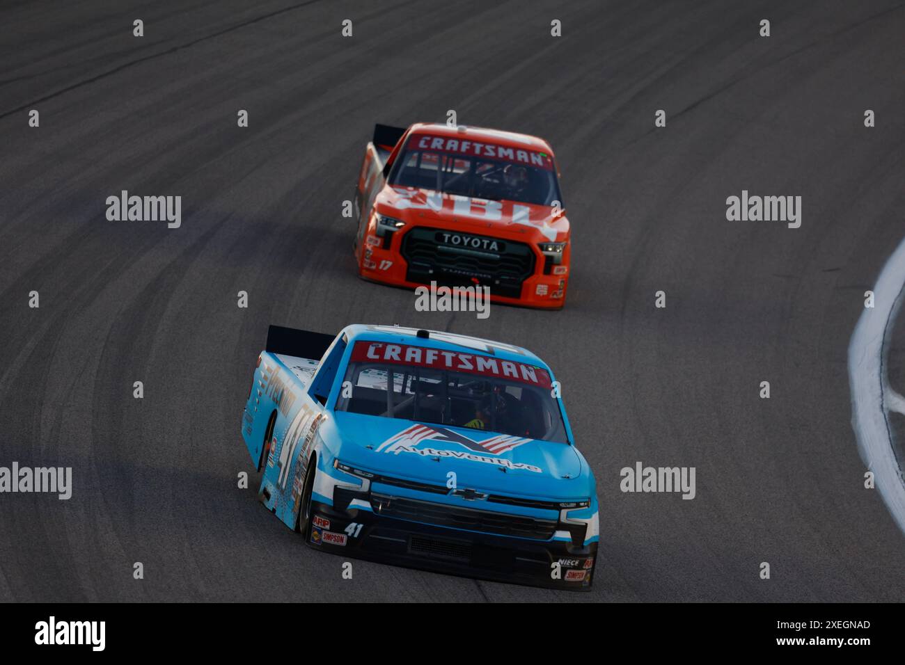 NASCAR Craftsman Truck Series : mai 04 Heart of America 200 Banque D'Images