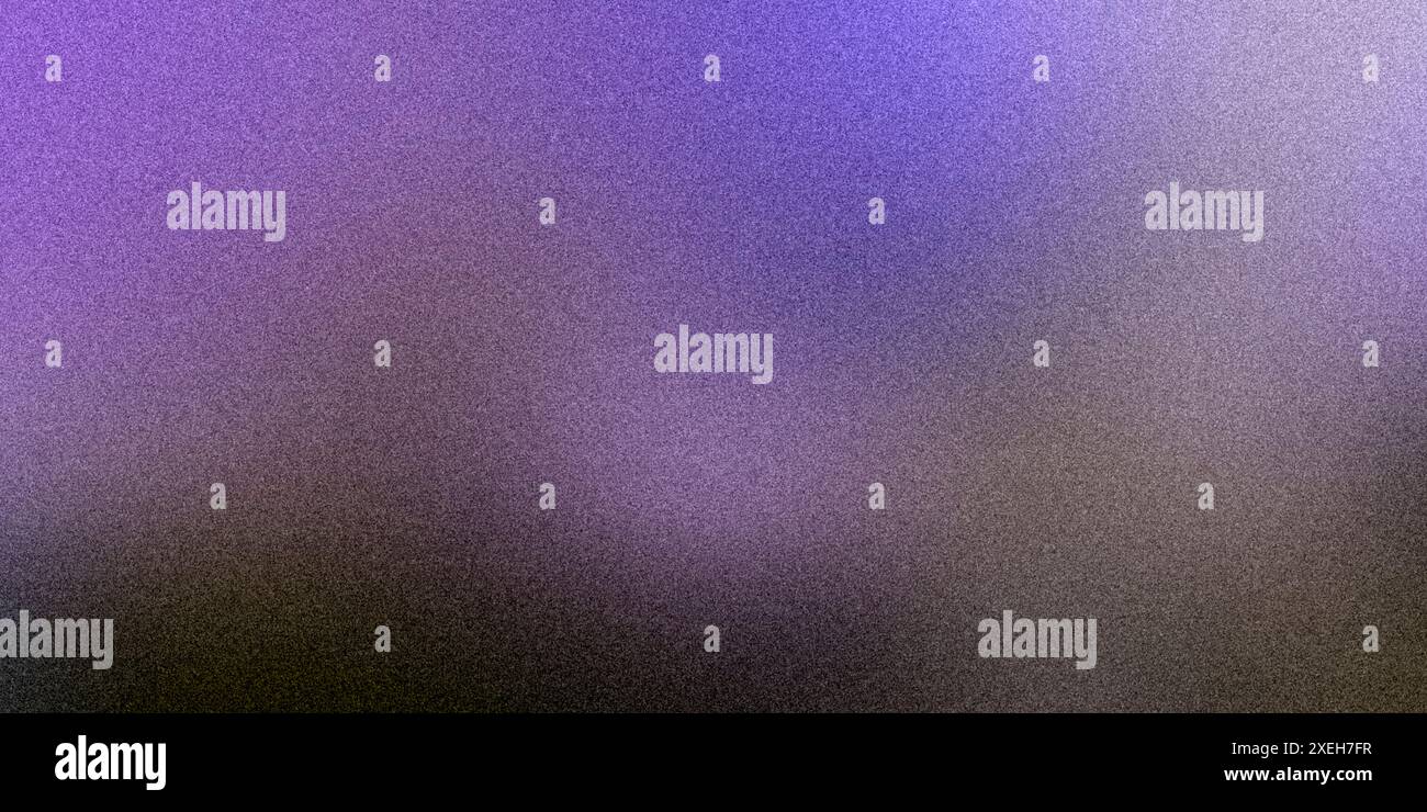 Fond abstrait doux violet-gris avec dégradé de couleurs lisse, texture rugueuse, bruit granuleux. Banque D'Images