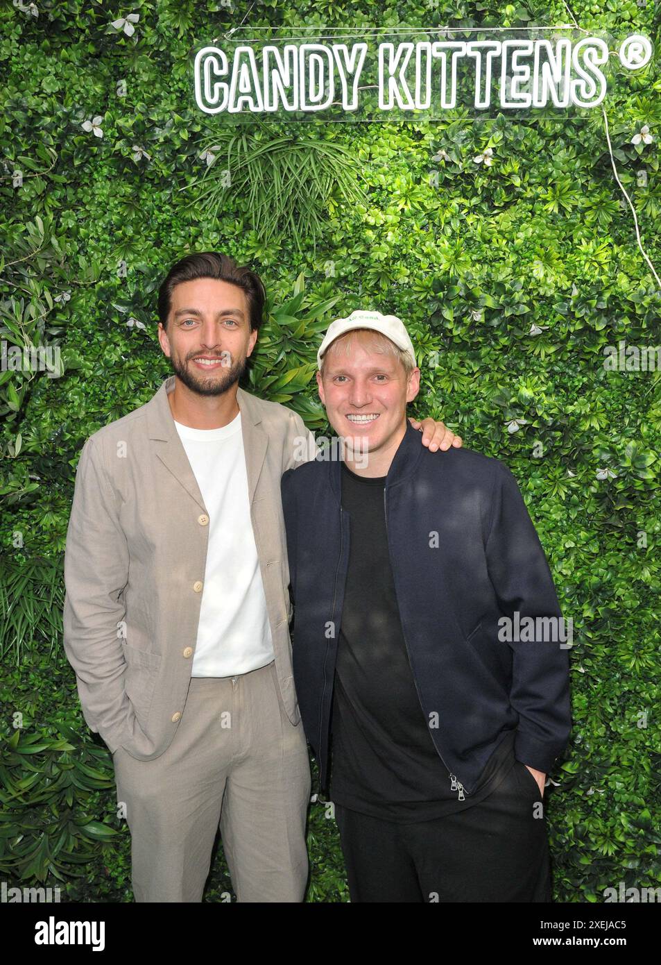 Ed Williams et Jamie Laing au Candy Kittens Candy Day Summer Bash, 100 Barrington, Barrington Road, le jeudi 27 juin 2024 à Londres, Angleterre, U. Banque D'Images