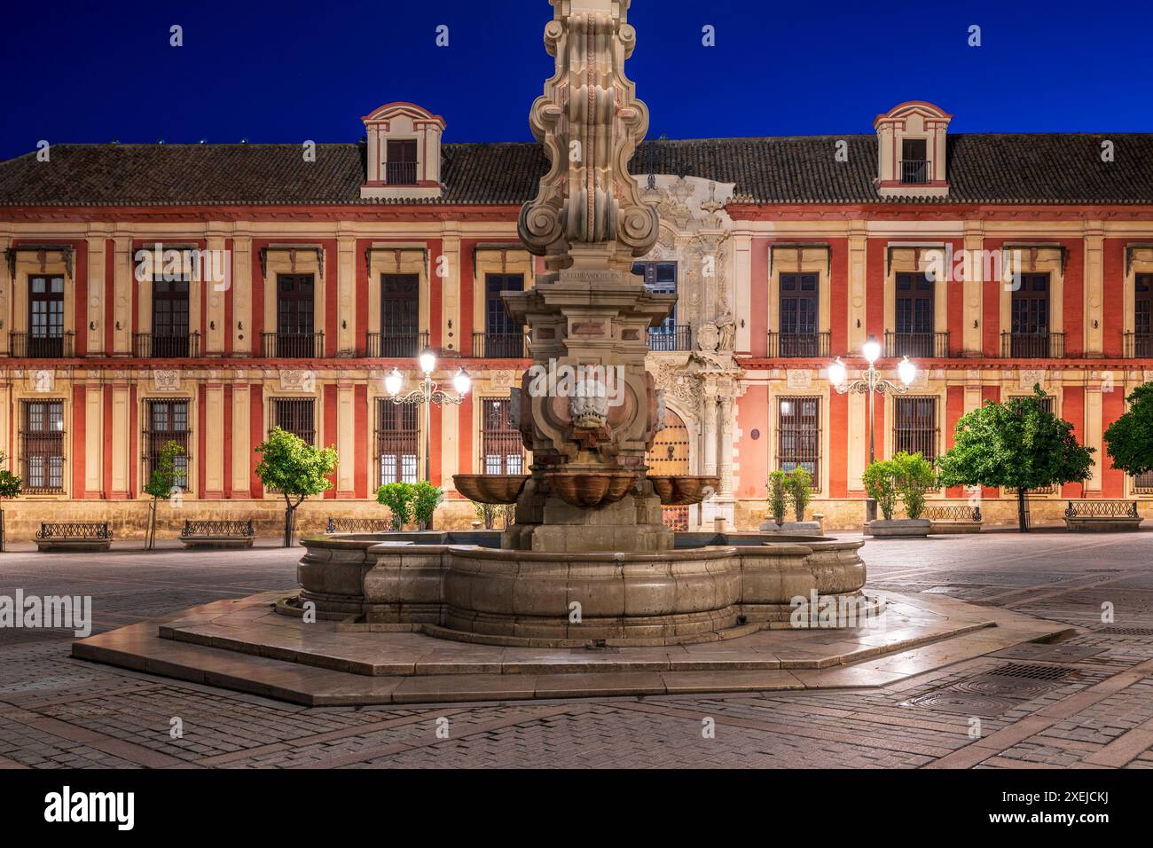 Palacio Arzobispal (Palais de l'archevêque), Séville, Andalousie, Espagne Banque D'Images
