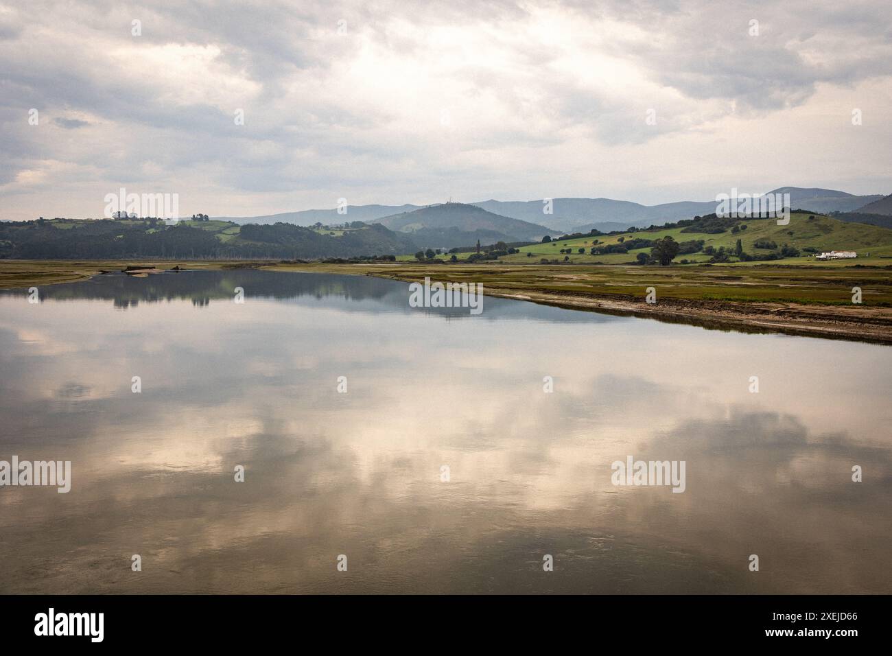 Vue depuis le CAMINO DEL NORTE Banque D'Images