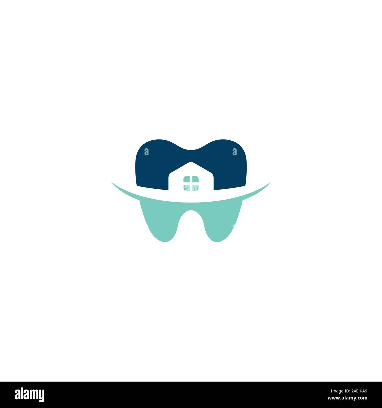 Conception du logo soins dentaires à domicile. Logo Smile Dental Illustration de Vecteur