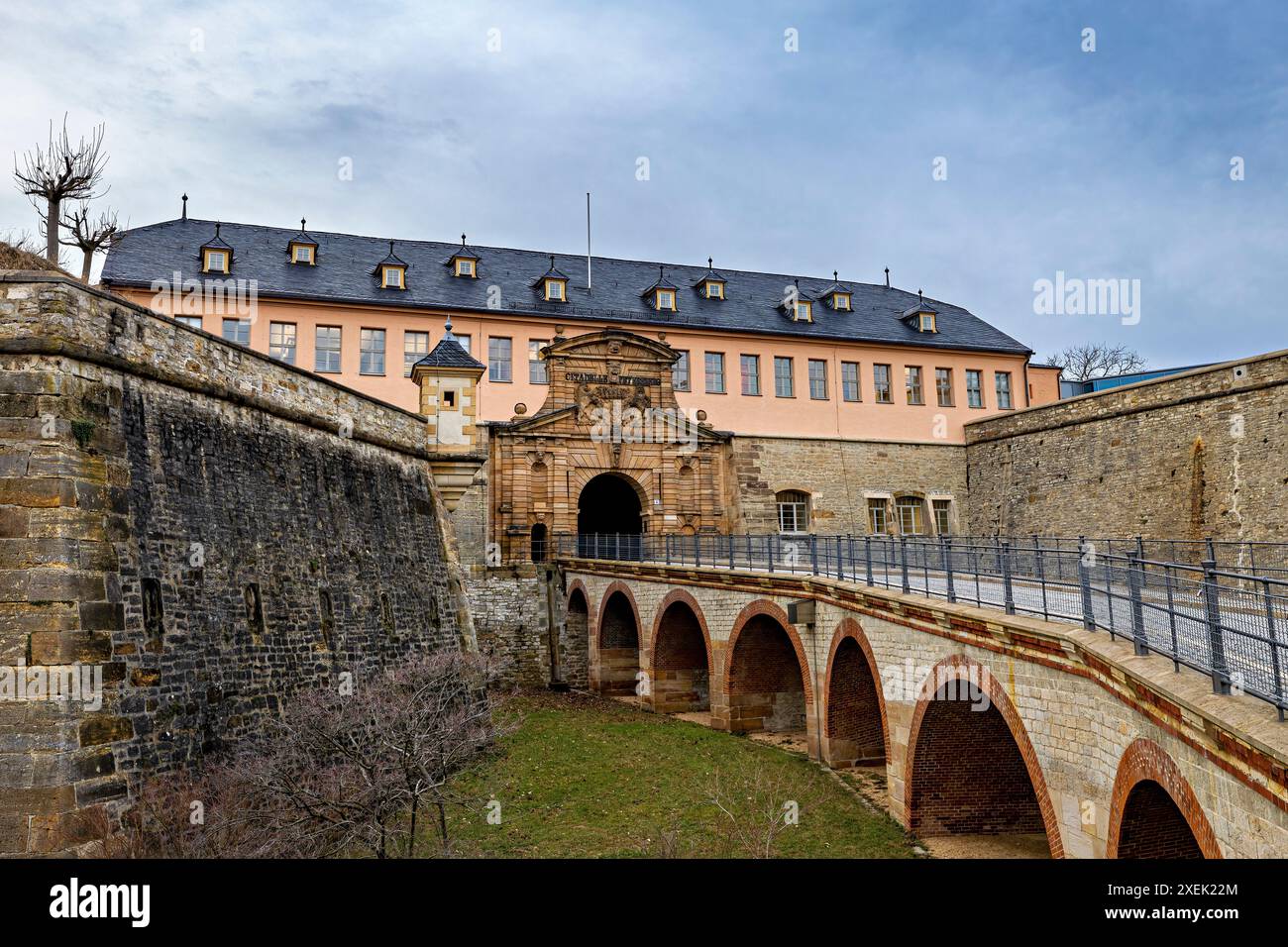 La Citadelle Petersberg d'Erfurt en Thuringe Banque D'Images