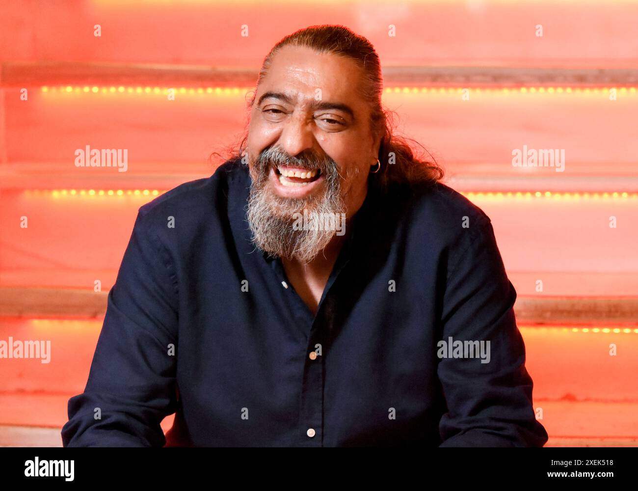 Madrid, Madrid, ESPAGNE. 28 juin 2024. Diego El Cigala, l’artiste le plus international du flamenco espagnol, a présenté son dernier travail au Teatro CalderÃ³n de Madrid, une tournée complète qui examinera les chansons les plus importantes de la musique mexicaine fusionnant son flamenco brillant avec la magie du mariachi. (Crédit image : © Richard Zubelzu/ZUMA Press Wire) USAGE ÉDITORIAL SEULEMENT! Non destiné à UN USAGE commercial ! Banque D'Images