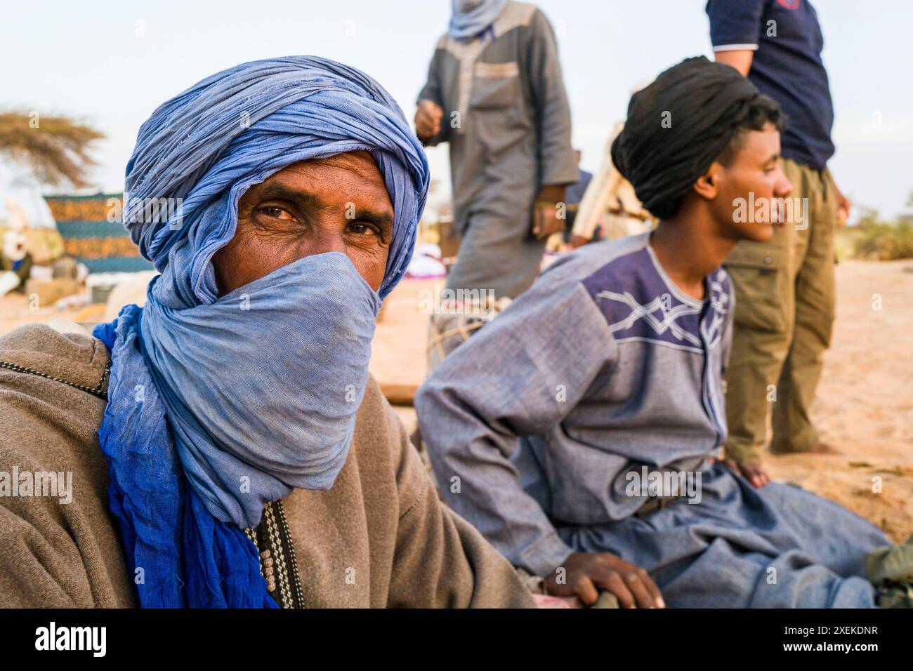 Mauritanie, environs de M'Haireth, portrait Banque D'Images