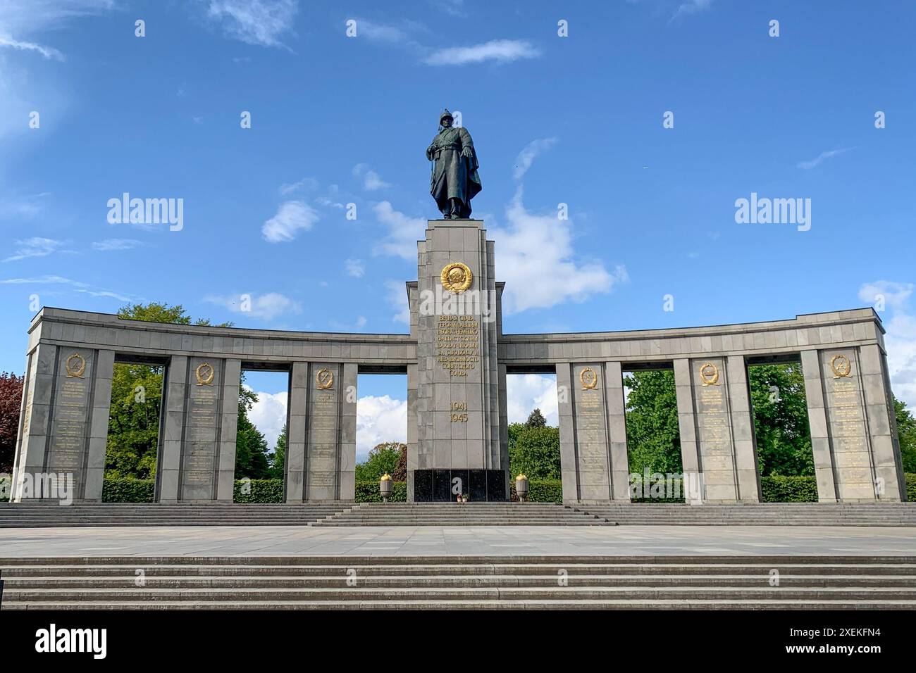 Monument commémoratif de guerre soviétique Tiergarten à Berlin, Allemagne Banque D'Images