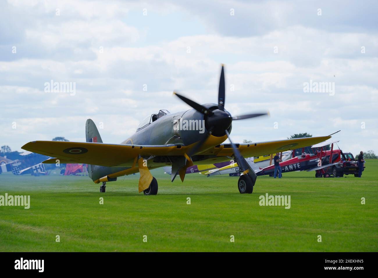 Hawker Fury, G-CBEL, SR611, à Sywell, Northamp Banque D'Images