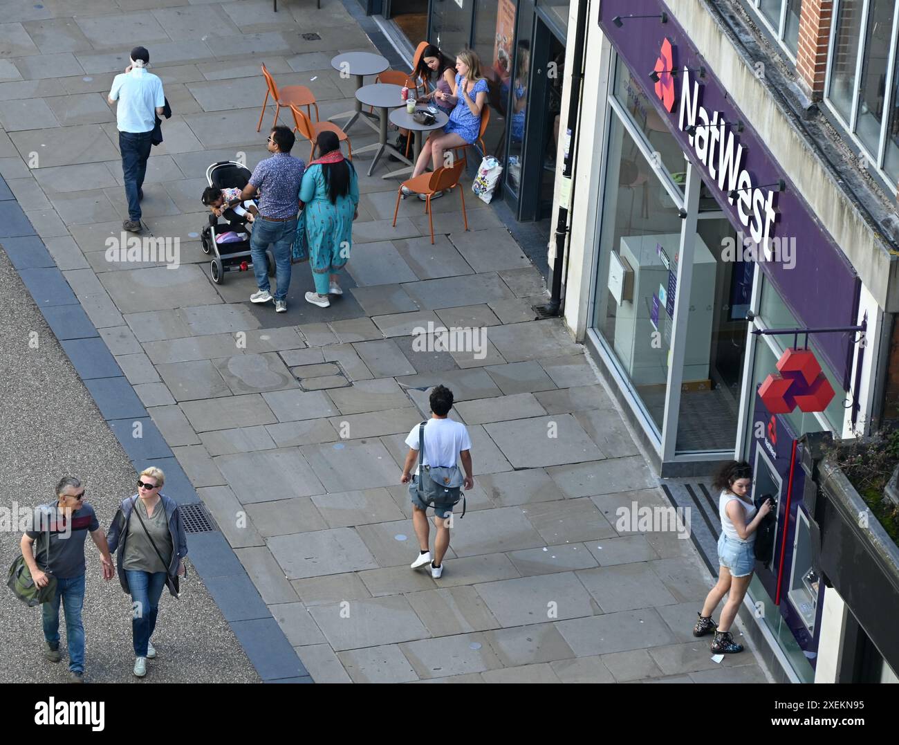 NatWest Bank sur Oxford central Street au Royaume-Uni. Banque D'Images