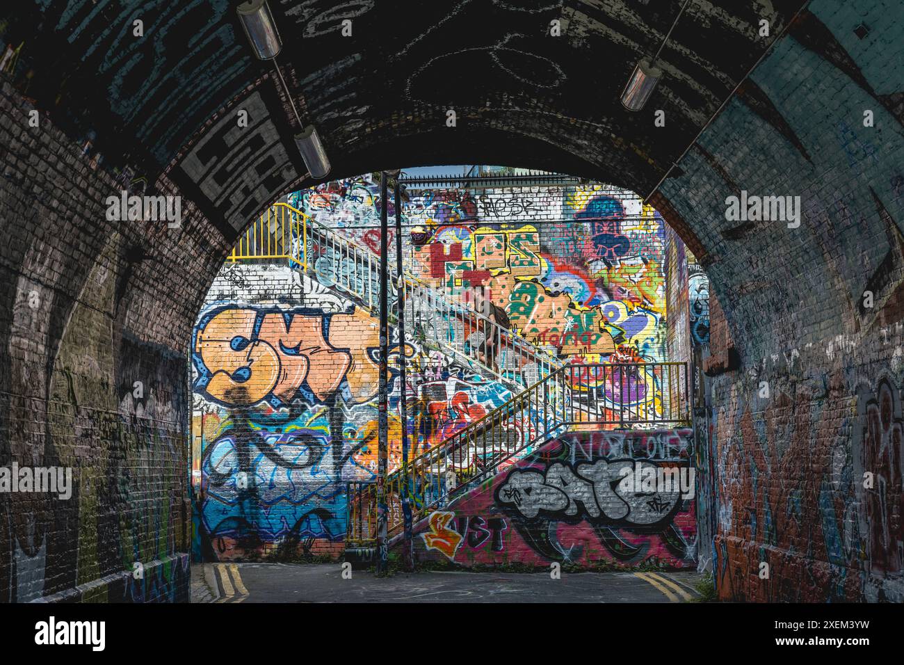 Street art, Brick Lane, East London, Londres, Royaume-Uni; Londres, Angleterre Banque D'Images