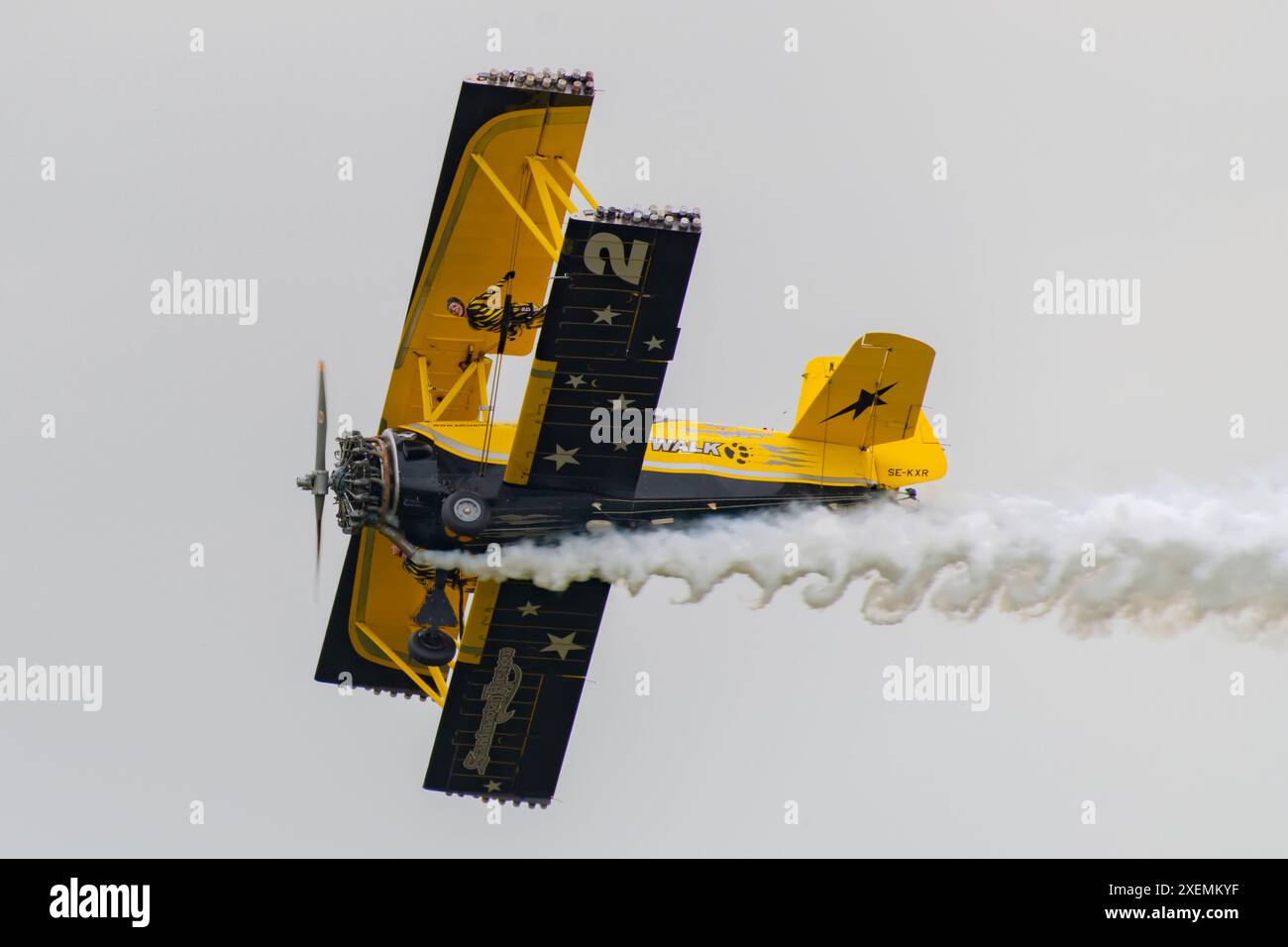 Défilé Scandinavian Airshow au Antidotum Air Show 2024 à Leszno, Pologne Banque D'Images