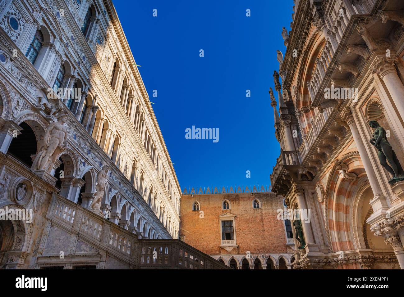 Cour du Palais des Doges à Venise ; Venise, Italie Banque D'Images