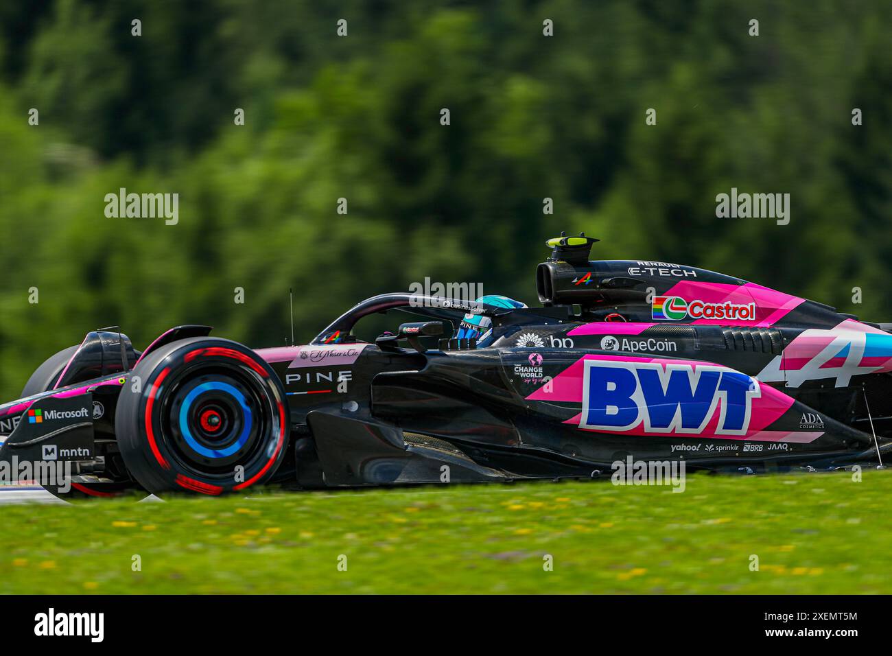 Spielberg, Autriche. 28 juin 2024. Pierre Gasly (FRA) - Alpine F1 Team - Alpine A524 - Renault lors des essais libres 1 de formule 1 Qatar Airways Austrian Grand Prix 2024, RedBull Ring, Spielberg, Autriche 28 juin 2024 crédit : Sipa USA/Alamy Live News Banque D'Images