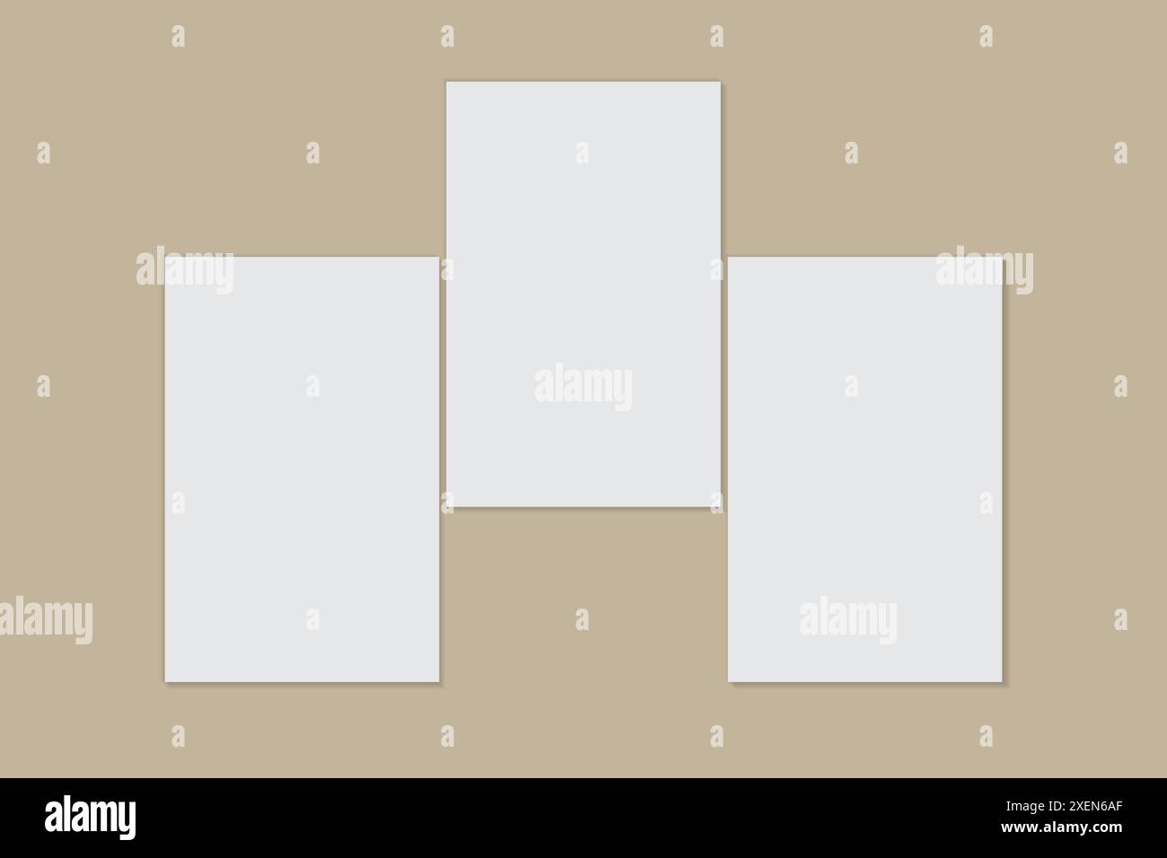 Modèle de maquette Polaroid de cadre photo avec effet noir et blanc Illustration de Vecteur