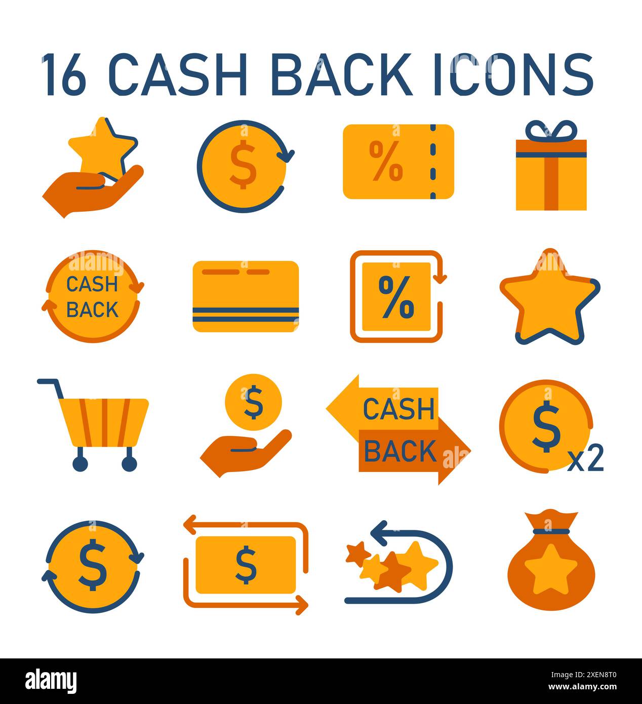 Icônes du programme de fidélité définies. Récompenses, offres, cashback et points carte. Symbole du programme commercial de fidélisation de la clientèle. Campagne de relations publiques pour fidéliser la clientèle. Promotion marketing. Illustration vectorielle plate Illustration de Vecteur