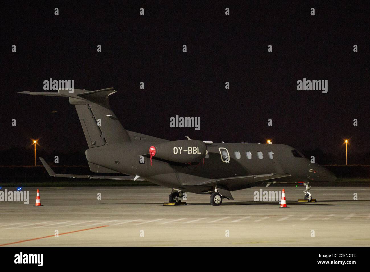 Varsovie, Masovian, Pologne. 6 juin 2024. Embraer Phenom 300 vu à l'aéroport Chopin de Varsovie. (Crédit image : © Karol Serewis/SOPA images via ZUMA Press Wire) USAGE ÉDITORIAL SEULEMENT! Non destiné à UN USAGE commercial ! Banque D'Images