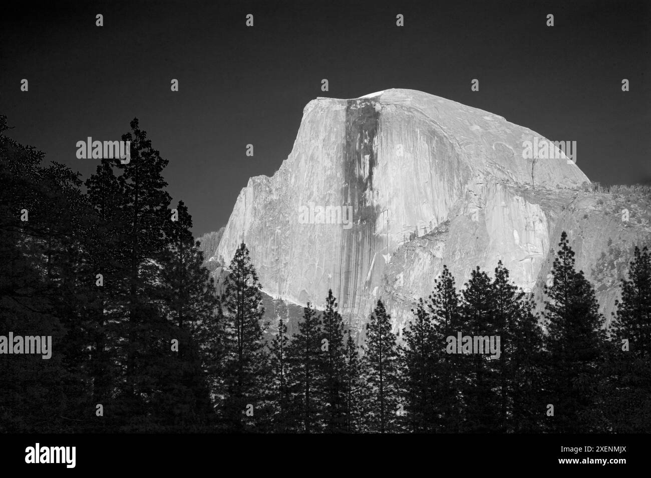 Californie, parc national de Yosemite. Demi-dôme Banque D'Images