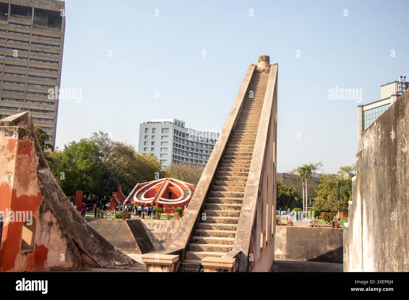 Jantar Mantar Ancient Architecture, New Delhi, Inde Banque D'Images