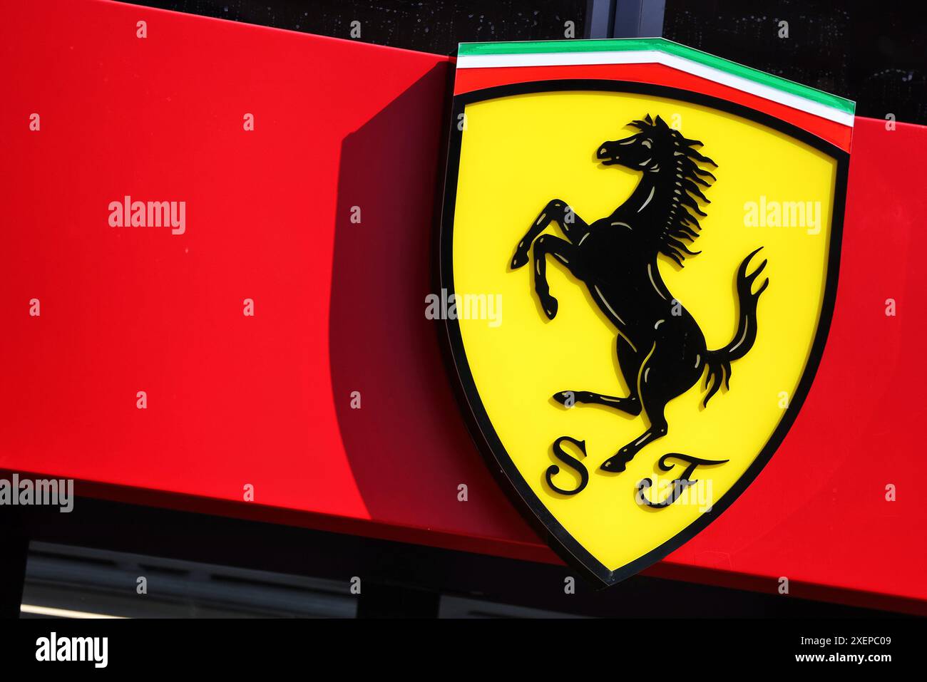 Spielberg, Autriche. 29 juin 2024. Logo Ferrari. 29.06.2024. Championnat du monde de formule 1, Rd 11, Grand Prix d'Autriche, Spielberg, Autriche, sprint et journée de qualification. Le crédit photo devrait se lire : XPB/Alamy Live News. Banque D'Images