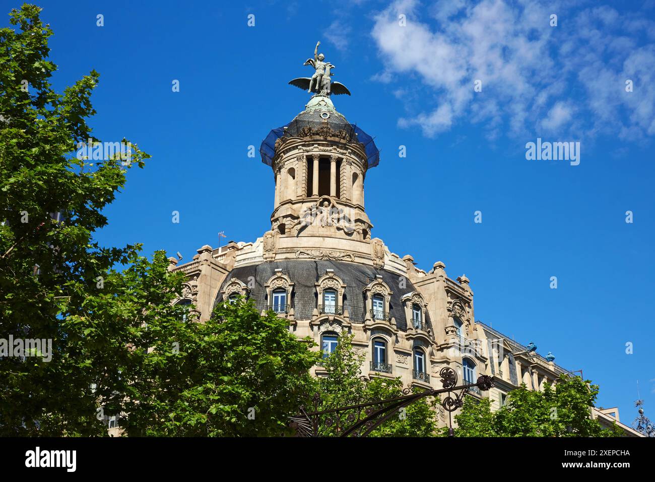 Immeuble la Unión y el Fénix Español, Passeig de Gracia. Barcelone. Catalogne. Espagne. Banque D'Images