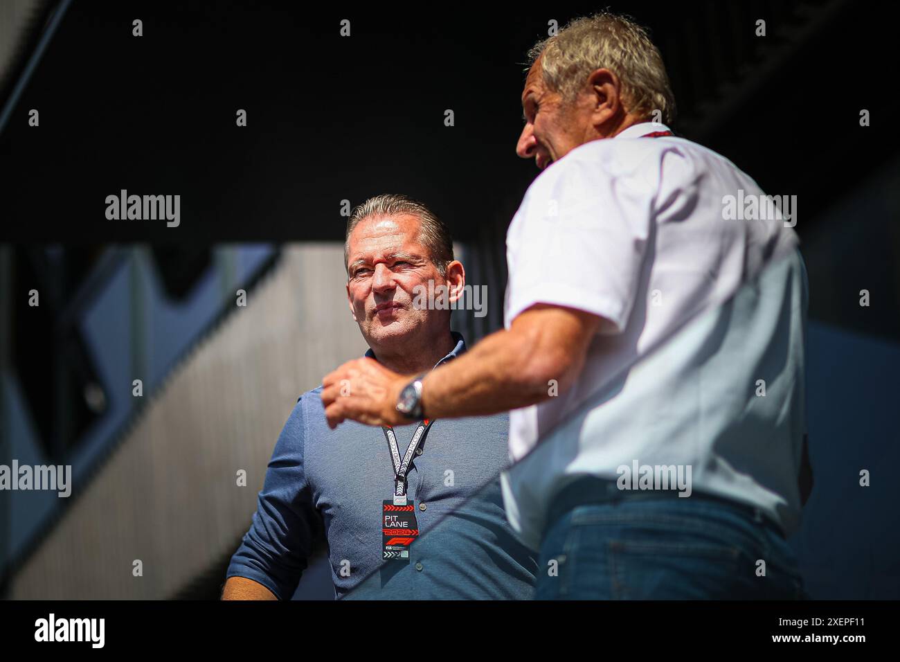 Spielberg, Autriche. 29 juin 2024. Jos Verstappen (NED) père de Max Verstappen Red Bull Racing Honda, et ancien pilote de F1, pour Arrows ; Tyrrel ; Benetton ; Footwork; et Minardi, lors du GP autrichien, Spielberg 27-30 juin 2024, championnat du monde de formule 1 2024. Crédit : Independent photo Agency Srl/Alamy Live News Banque D'Images