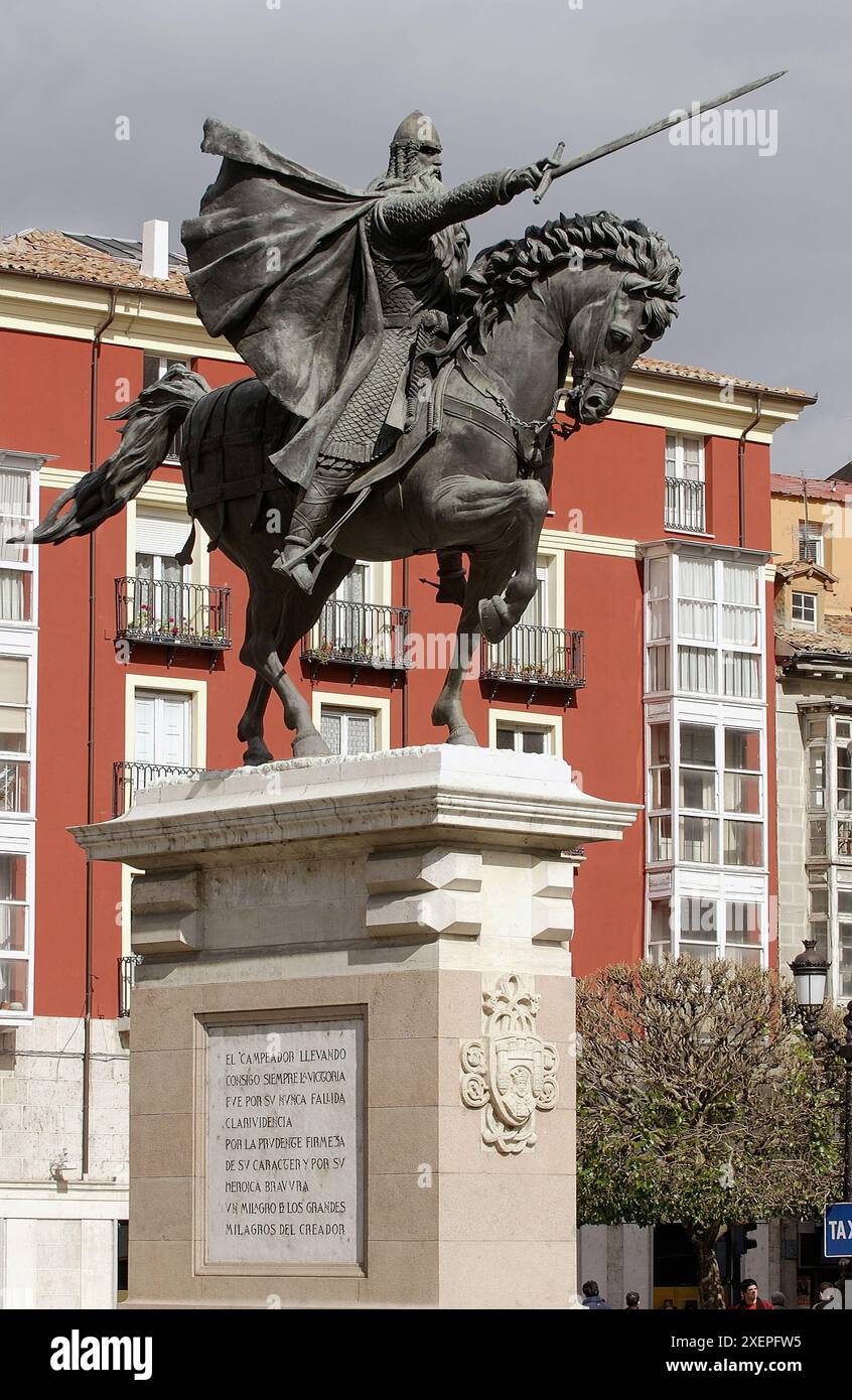 Monument à la DEP. Miguel Primo de Rivera Square. Burgos. Castille-león. Espagne Banque D'Images