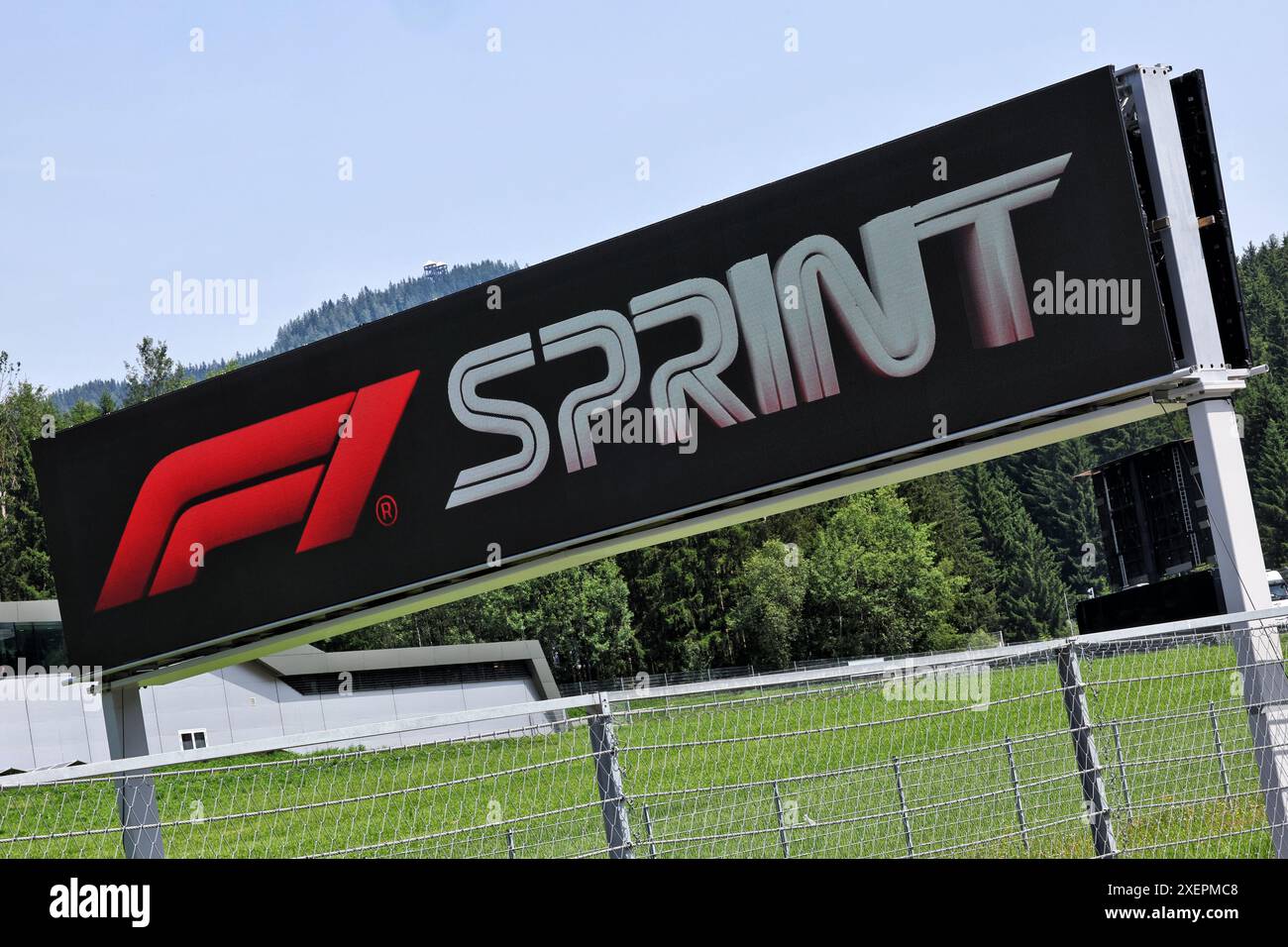 Spielberg, Autriche. 29 juin 2024. Logo F1 Sprint. 29.06.2024. Championnat du monde de formule 1, Rd 11, Grand Prix d'Autriche, Spielberg, Autriche, sprint et journée de qualification. Le crédit photo devrait se lire : XPB/Alamy Live News. Banque D'Images
