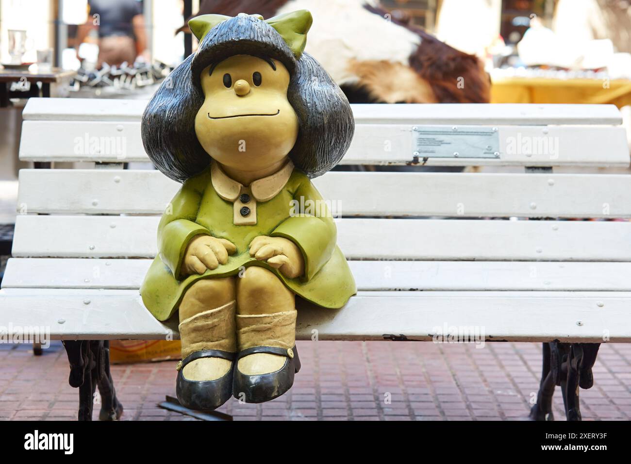 Mafalda. Marché du dimanche. Defensa Street. San Telmo. Buenos Aires. Argentine. Banque D'Images