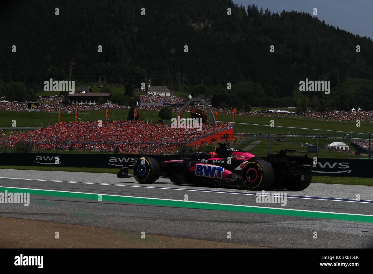 Esteban Ocon (FRA) - Alpine F1 Team - Alpine A524 - Renault pendant la course de sprint de formule 1 Qatar Airways Grand Prix d'Autriche 2024, RedBull Ring, Spielberg, Autriche 29 juin 2024 Banque D'Images