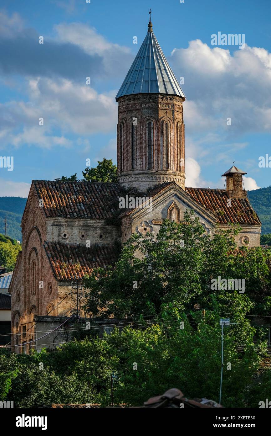 Telavi, Géorgie - 29 juin 2024 : Église orthodoxe St Mariam à Telavi, Géorgie Banque D'Images