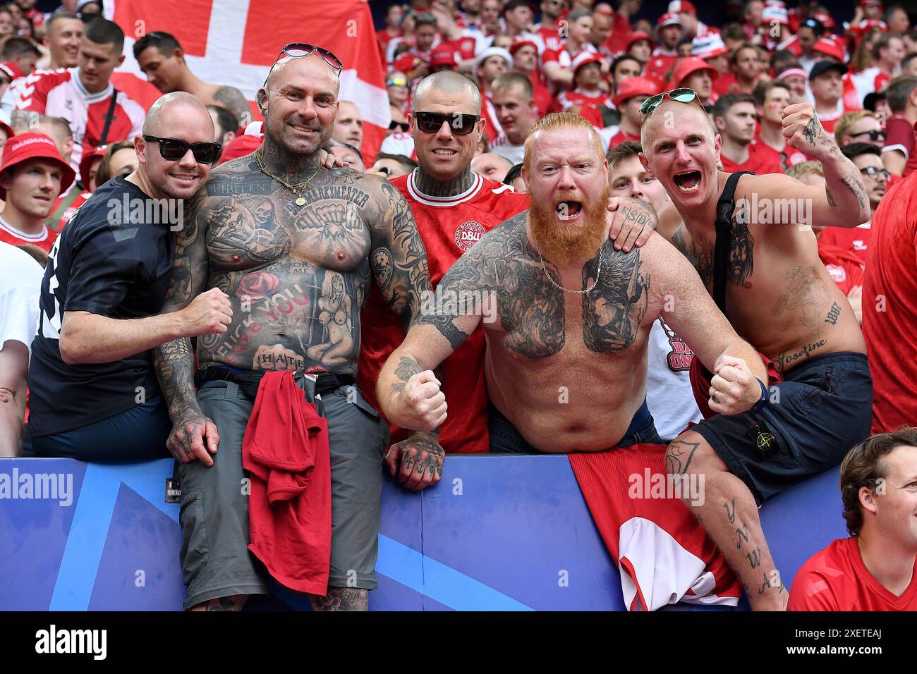 Dortmund, Allemagne. 29 juin 2024. Fussball UEFA EURO 2024 Achtelfinale Deutschland - Daenemark AM 29.06.2024 im BVB Stadion Dortmund in Dortmund fans/Zuschauer Daenemark Foto : Revierfoto crédit : ddp Media GmbH/Alamy Live News Banque D'Images