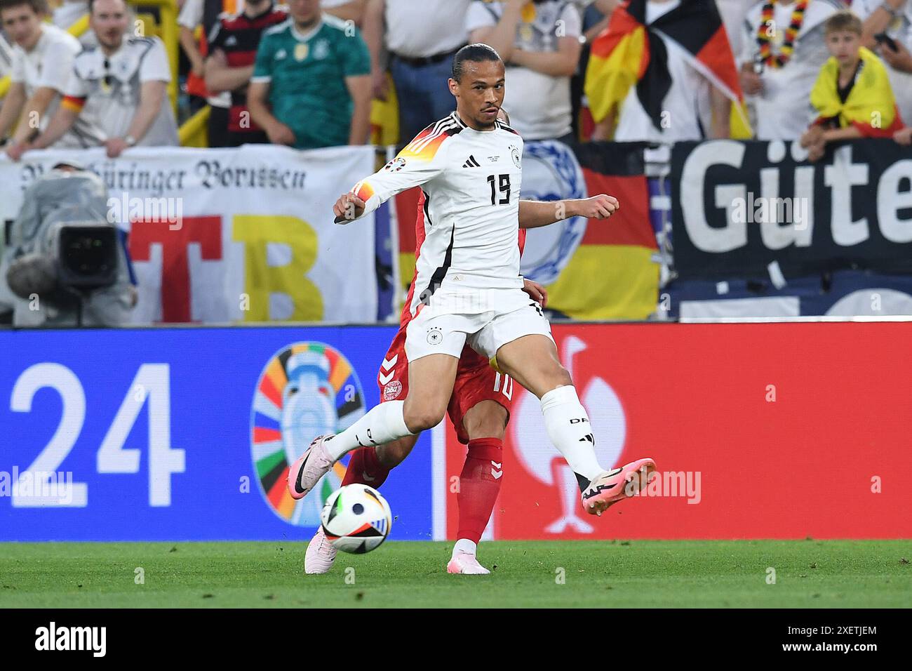 Dortmund, Allemagne. 29 juin 2024. Fussball UEFA EURO 2024 Achtelfinale Deutschland - Daenemark AM 29.06.2024 im BVB Stadion Dortmund in Dortmund Leroy Sane ( Deutschland ) Foto : Revierfoto crédit : ddp Media GmbH/Alamy Live News Banque D'Images