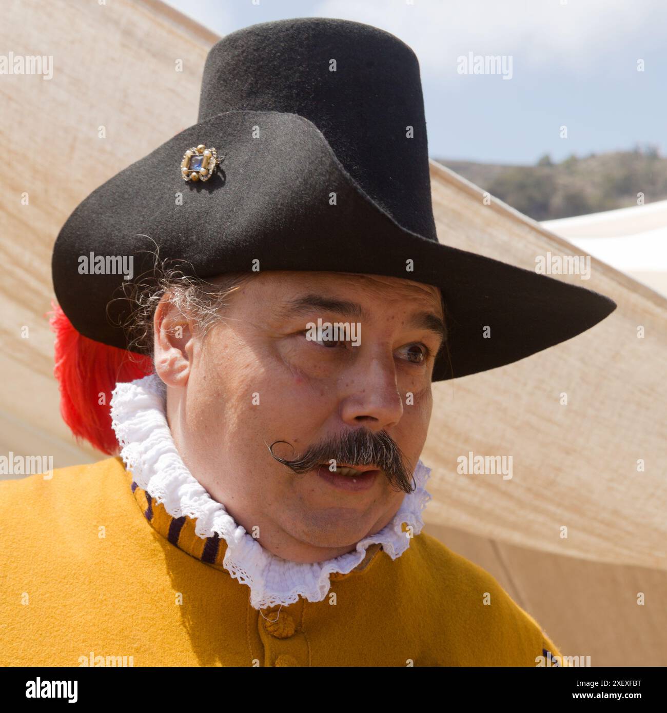 Santa Brigida, Las Palmas, Espagne - juin 29 2024 : les membres de l'Association pour la diffusion de l'histoire des îles Canaries participent à des événements historiques Banque D'Images