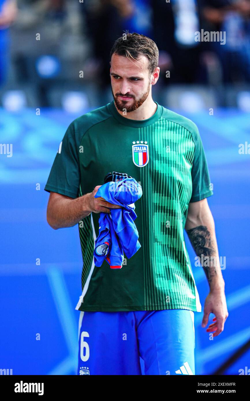 Federico Gatti (Italien, #06) GER, Schweiz v. Italien, Fussball Europameisterschaft, UEFA Euro 2024, Achtelfinale, 29.06.2024 Foto : Eibner-Pressefoto/Marcel von Fehrn Banque D'Images