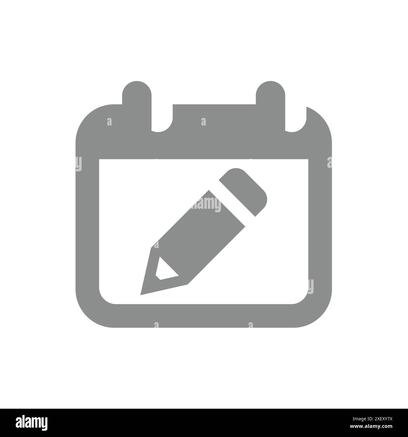 Icône organiser le vecteur d'horaires. Modifier le symbole de planification de calendrier. Illustration de Vecteur