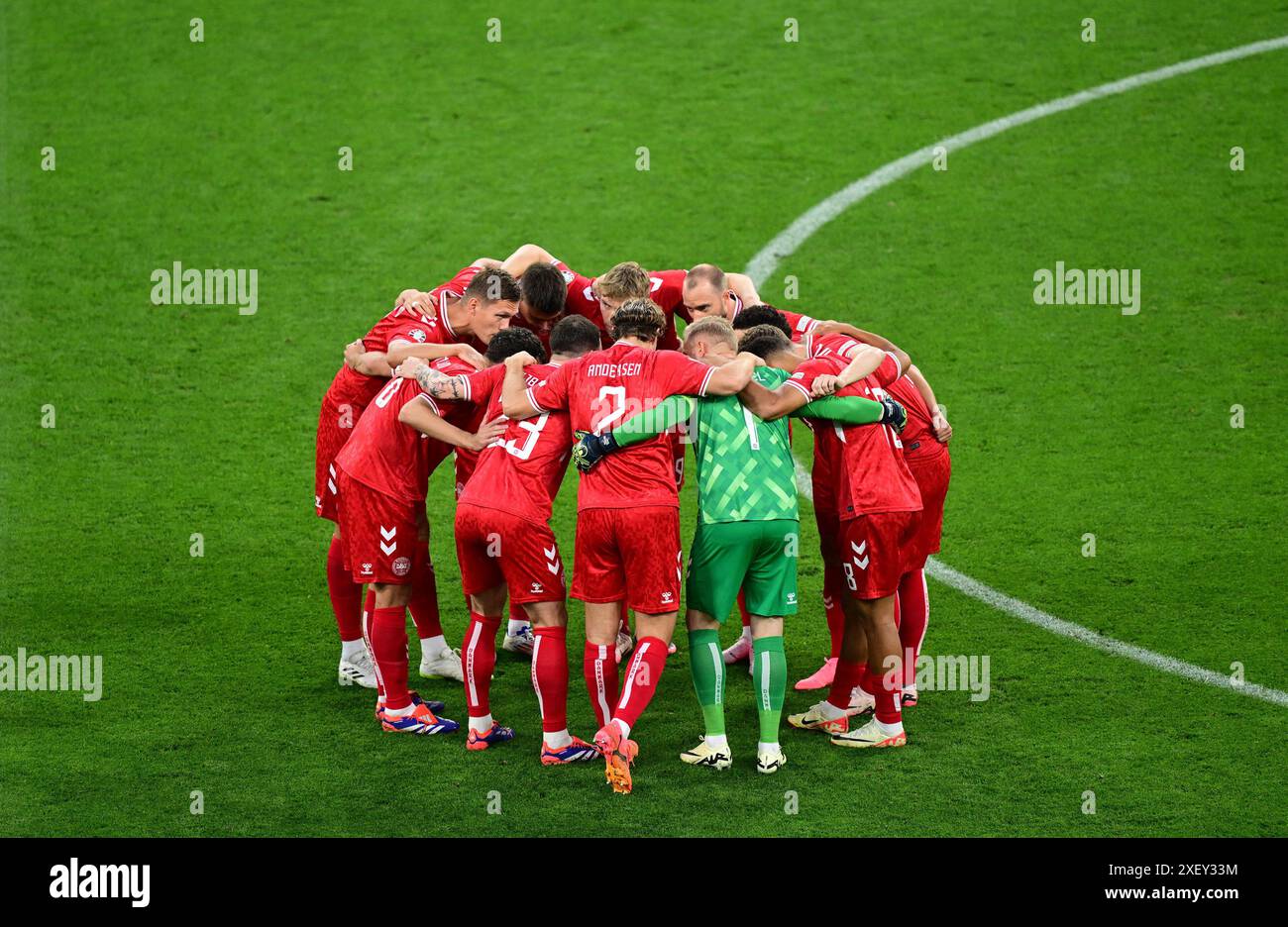 Team Daenemark Dortmund, 29.06.2024, Fussball, UEFA EURO 2024 in Deutschland, Achtelfinale, Deutschland - Daenemark/PRESSINPHOTO crédit : PRESSINPHOTO SPORT AGENCY/Alamy Live News Banque D'Images