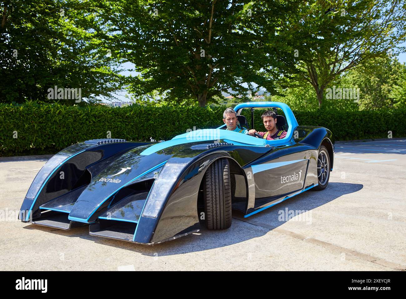 Dynacar, véhicule électrique, chercheurs travaillent dans la voiture électrique, unité industrie, industrie automobile, Centre technologique, Tecnalia recherche & innovation, de Banque D'Images