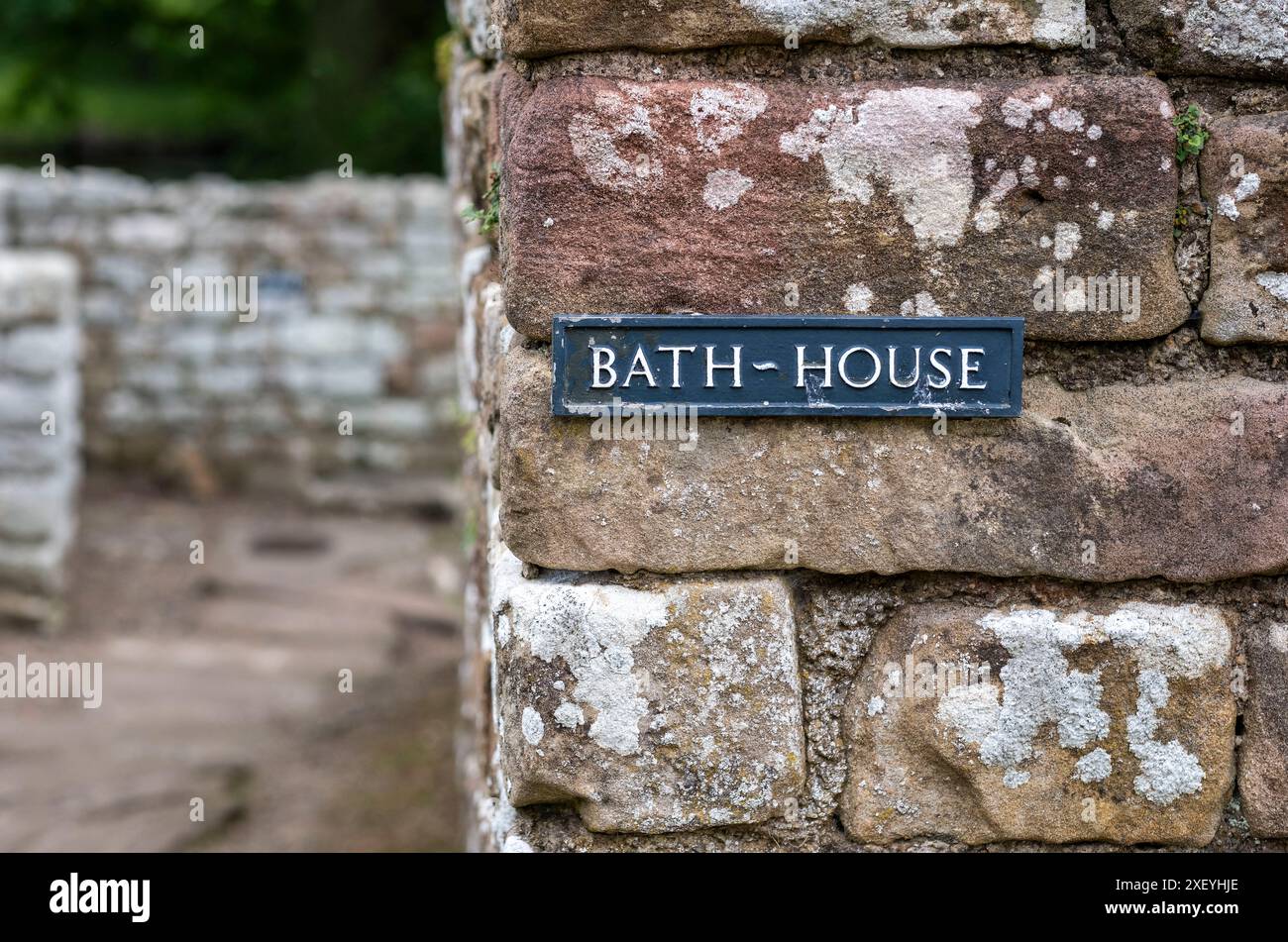 Maison de bains romaine à Chesters (Cilurnum) Fort romain. Chollerford, Hexham, Northumberland, Angleterre. Banque D'Images