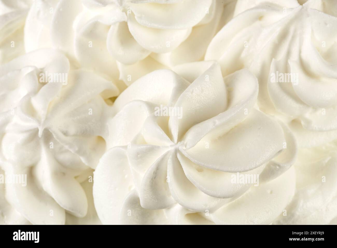Crème fouettée texture gros plan Banque D'Images
