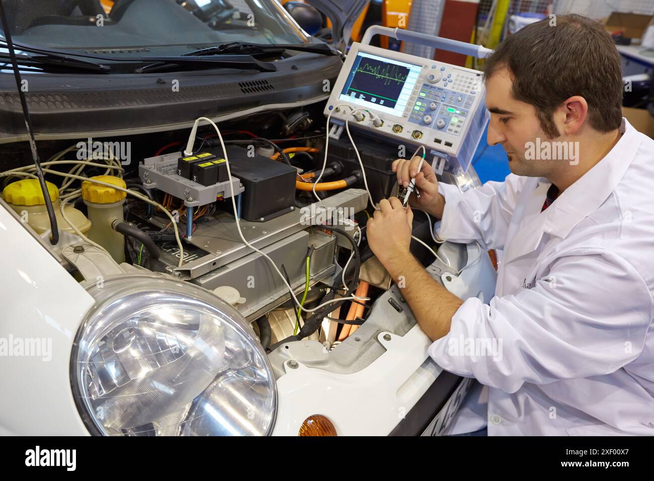 Recherche et développement dans les véhicules électriques nouveaux concepts et plate-forme de développement de composants pour les véhicules à propulsion électrique NCV Industry et TR Banque D'Images