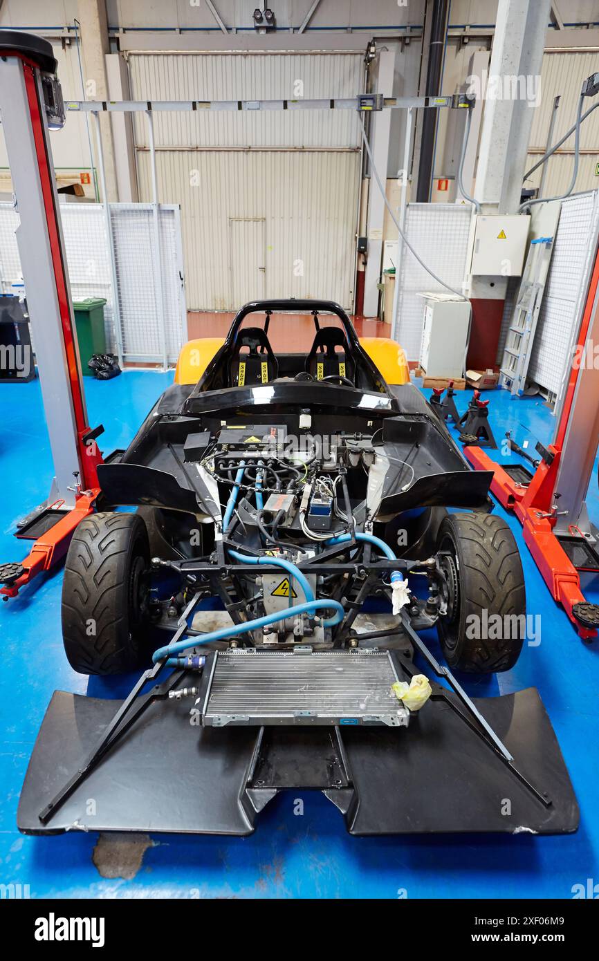 Dynacar voiture électrique recherche et développement en véhicules électriques plateforme de développement de nouveaux concepts et composants pour véhicules à propulsion électrique Banque D'Images