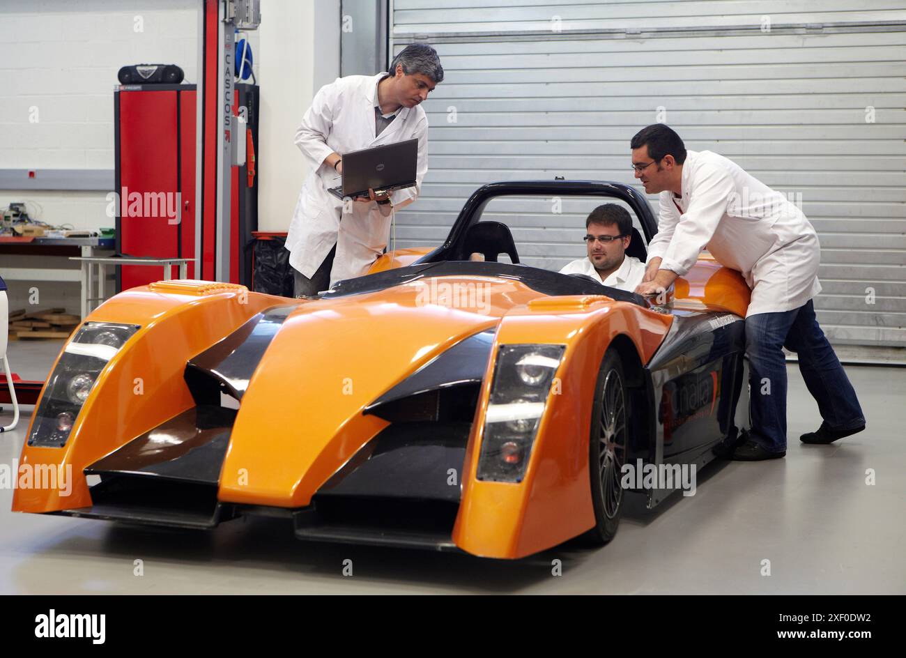 Voiture électrique Dynacar, plateforme de développement de nouveaux concepts et composants pour véhicules à propulsion électrique, Tecnalia recherche & innovation, AIC (Automoti Banque D'Images