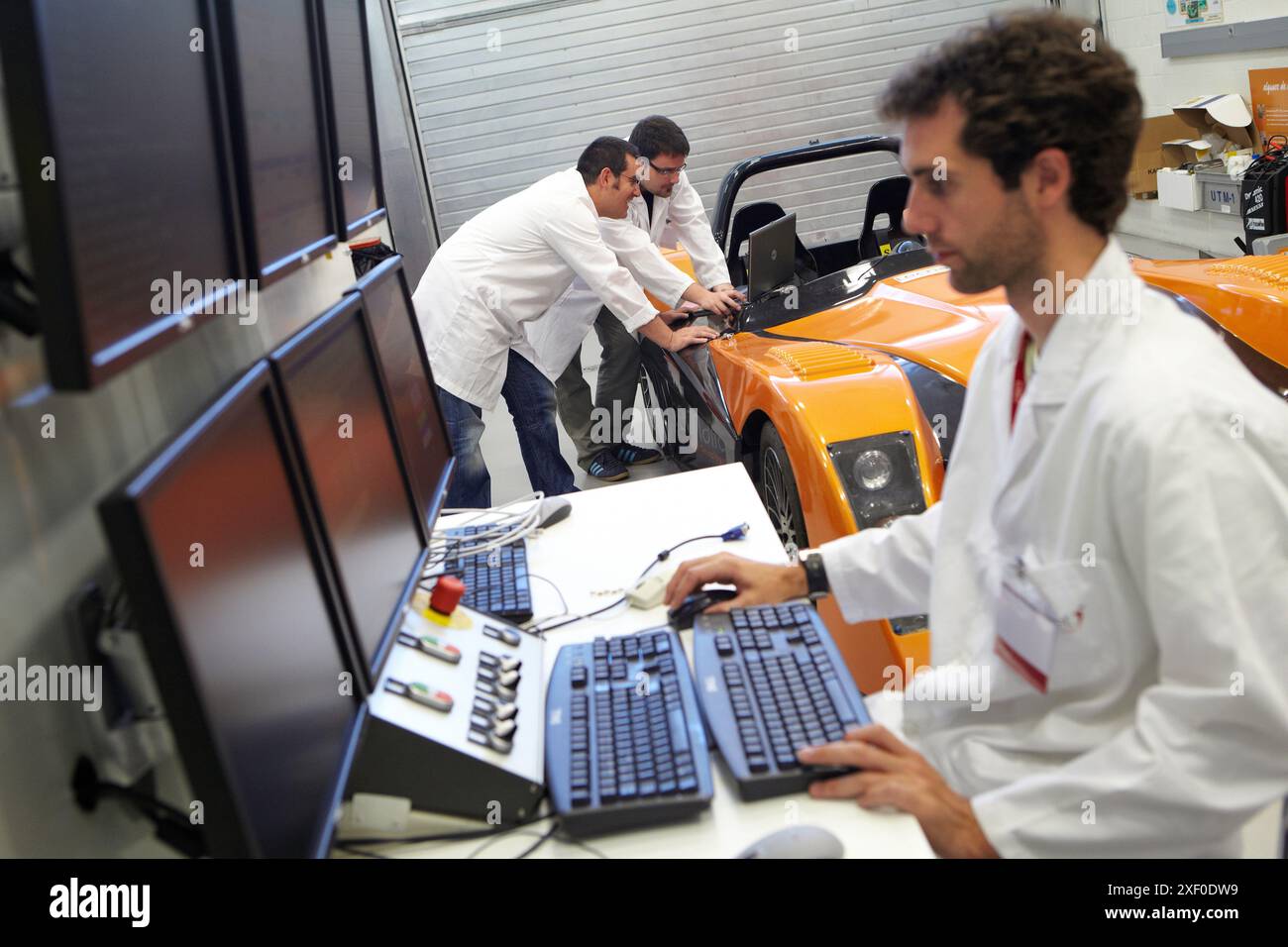 Voiture électrique Dynacar, plateforme de développement de nouveaux concepts et composants pour véhicules à propulsion électrique, Tecnalia recherche & innovation, AIC (Automoti Banque D'Images