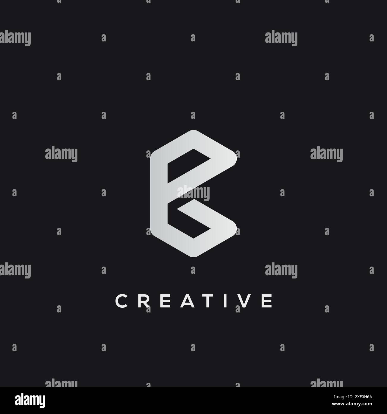 Modèle initial de logo BG de lettre, modèle de vecteur de logo GB. Illustration de Vecteur