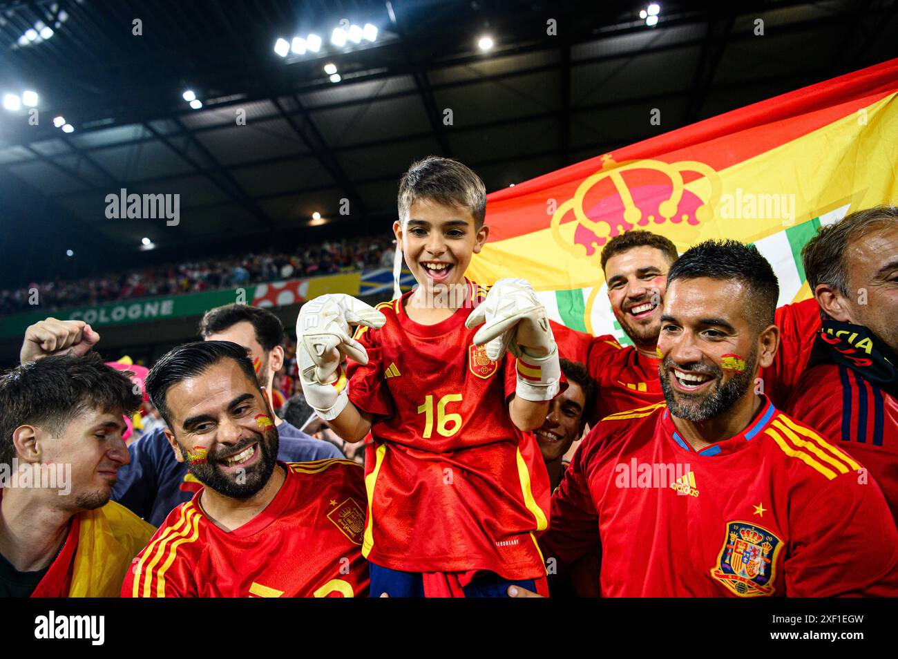 Repro Billet UEFA Euro 2024 – Espagne Vs Géorgie – Match Cologne N°39 – Ticket Souvenir