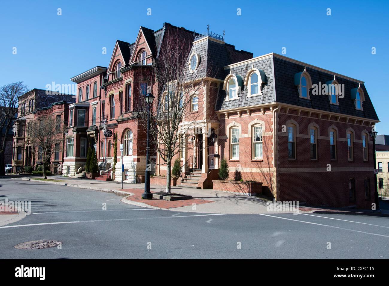 Immeuble d'appartements au centre-ville de Saint John, Nouveau-Brunswick, Canada Banque D'Images