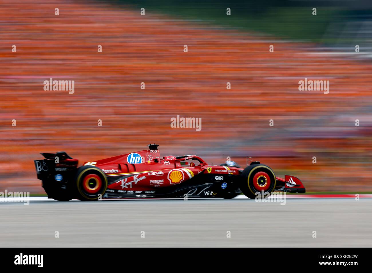 Spielberg, Autriche . 30 juin 2024. 16 LECLERC Charles (mco), Scuderia Ferrari SF-24, action lors du Grand Prix d'Autriche de formule 1 Qatar Airways 2024, 11ème manche du Championnat du monde de formule 1 2024 du 28 au 30 juin 2024 sur le Red Bull Ring, à Spielberg, Autriche - photo DPPI crédit : DPPI Media/Alamy Live News Banque D'Images