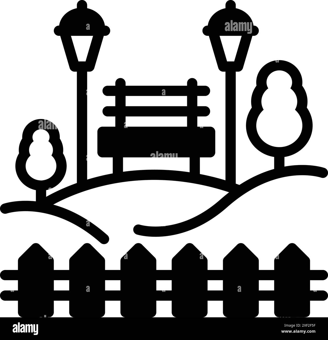 Icône pour jardin, garth Illustration de Vecteur