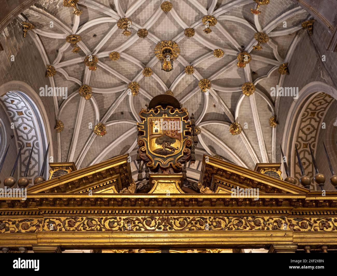 Cathédrale de Barbastro Huesca. Somontano Huesca. Cathédrale Santa María de la Asunción de Barbastro. Cathédrale gothique Banque D'Images