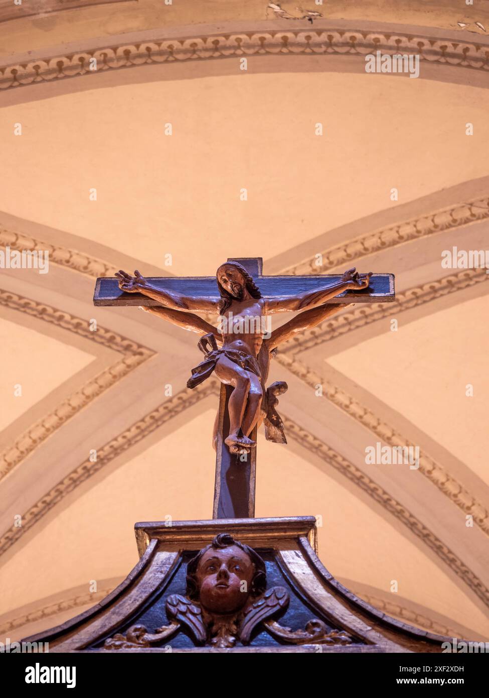 Cathédrale de Barbastro Huesca. Somontano Huesca. Cathédrale Santa María de la Asunción de Barbastro. Cathédrale gothique Banque D'Images