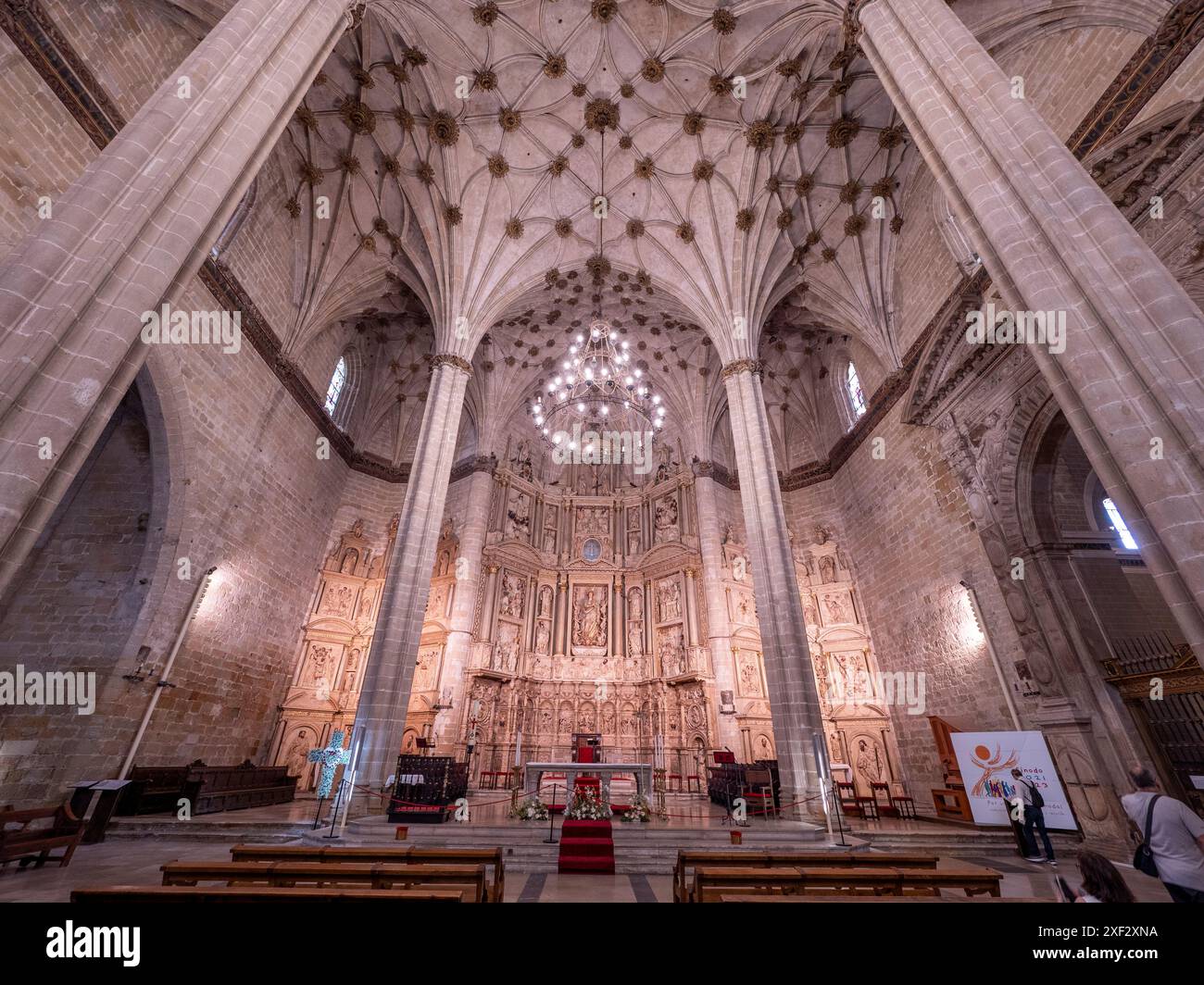 Cathédrale de Barbastro Huesca. Somontano Huesca. Cathédrale Santa María de la Asunción de Barbastro. Cathédrale gothique Banque D'Images